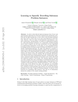 Learning to Sparsify Travelling Salesman Problem Instances