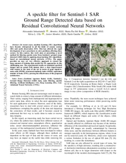 A speckle filter for Sentinel-1 SAR Ground Range Detected data based on
  Residual Convolutional Neural Networks