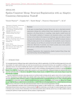 Epsilon Consistent Mixup: Structural Regularization with an Adaptive
  Consistency-Interpolation Tradeoff