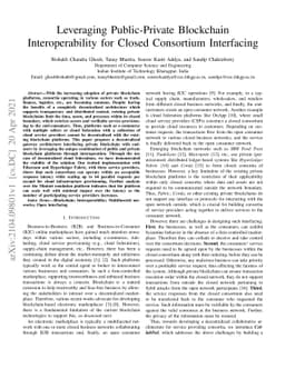 Leveraging Public-Private Blockchain Interoperability for Closed
  Consortium Interfacing
