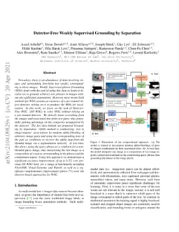 Detector-Free Weakly Supervised Grounding by Separation