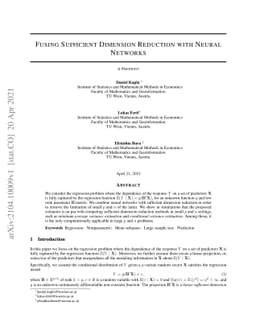 Fusing Sufficient Dimension Reduction with Neural Networks