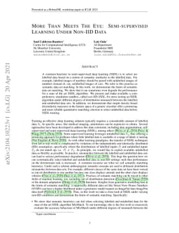More Than Meets The Eye: Semi-supervised Learning Under Non-IID Data