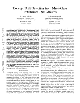 Concept Drift Detection from Multi-Class Imbalanced Data Streams