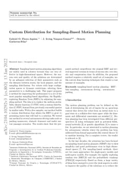 Custom Distribution for Sampling-Based Motion Planning