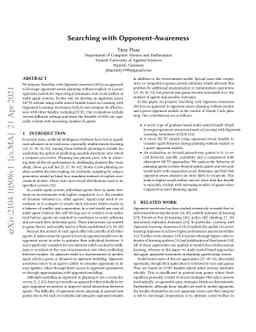Searching with Opponent-Awareness