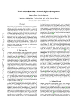Scene-aware Far-field Automatic Speech Recognition