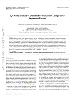 iQUANT: Interactive Quantitative Investment Using Sparse Regression
  Factors