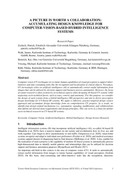A Picture is Worth a Collaboration: Accumulating Design Knowledge for
  Computer-Vision-based Hybrid Intelligence Systems