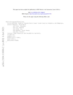 MILIOM: Tightly Coupled Multi-Input Lidar-Inertia Odometry and Mapping