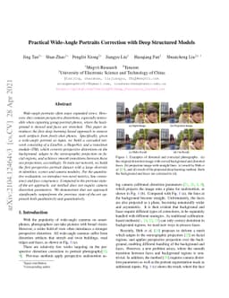 Practical Wide-Angle Portraits Correction with Deep Structured Models
