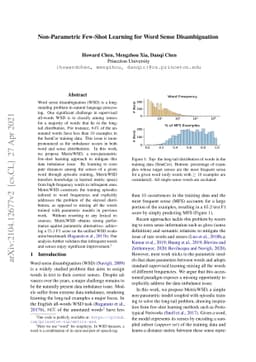 Non-Parametric Few-Shot Learning for Word Sense Disambiguation
