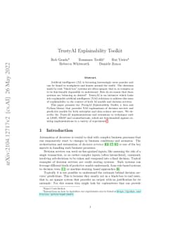 TrustyAI Explainability Toolkit