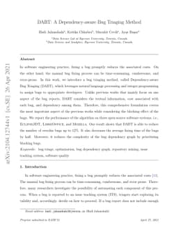 DABT: A Dependency-aware Bug Triaging Method