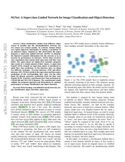 SGNet: A Super-class Guided Network for Image Classification and Object
  Detection