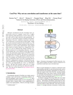 ConTNet: Why not use convolution and transformer at the same time?