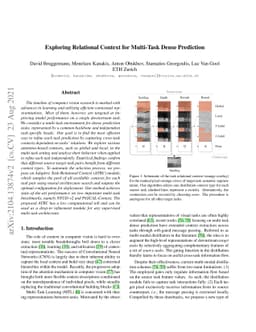Exploring Relational Context for Multi-Task Dense Prediction