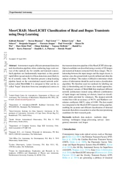 MeerCRAB: MeerLICHT Classification of Real and Bogus Transients using
  Deep Learning