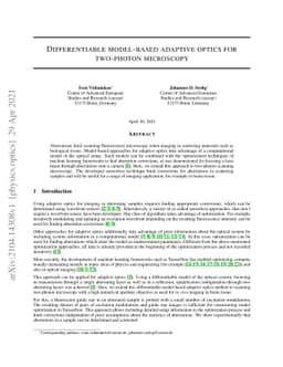 Differentiable model-based adaptive optics for two-photon microscopy