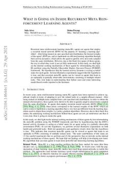 What is Going on Inside Recurrent Meta Reinforcement Learning Agents?