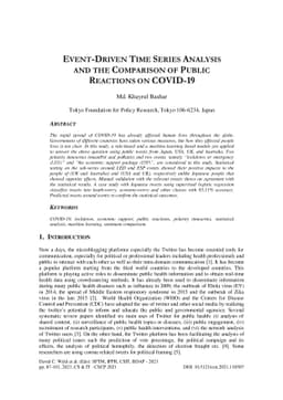 Event-driven timeseries analysis and the comparison of public reactions
  on COVID-19