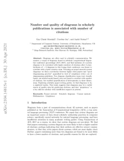 Number and quality of diagrams in scholarly publications is associated
  with number of citations