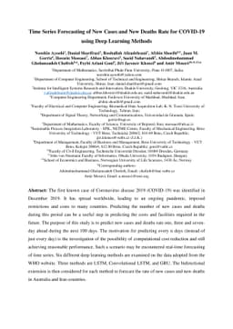 Time series forecasting of new cases and new deaths rate for COVID-19
  using deep learning methods