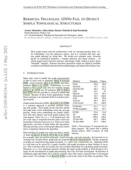 Bermuda Triangles: GNNs Fail to Detect Simple Topological Structures