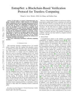 EntrapNet: a Blockchain-Based Verification Protocol for Trustless
  Computing