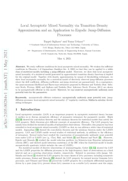 Local Asymptotic Mixed Normality via Transition Density Approximation
  and an Application to Ergodic Jump-Diffusion Processes