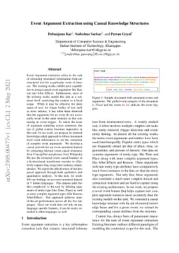 Event Argument Extraction using Causal Knowledge Structures