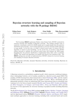 Bayesian structure learning and sampling of Bayesian networks with the R
  package BiDAG