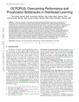 OCTOPUS: Overcoming Performance andPrivatization Bottlenecks in
  Distributed Learning