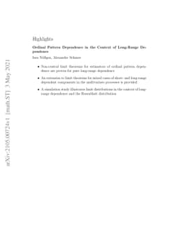 Ordinal Pattern Dependence in the Context of Long-Range Dependence
