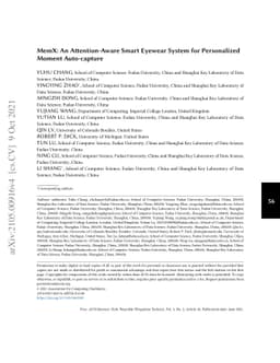 MemX: An Attention-Aware Smart Eyewear System for Personalized Moment
  Auto-capture