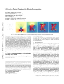 Orienting Point Clouds with Dipole Propagation