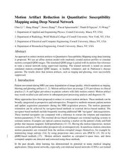 Motion Artifact Reduction in Quantitative Susceptibility Mapping using
  Deep Neural Network