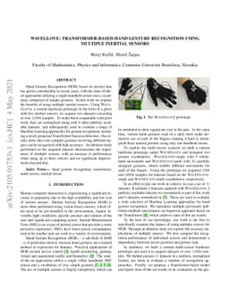 WaveGlove: Transformer-based hand gesture recognition using multiple
  inertial sensors