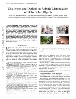 Challenges and Outlook in Robotic Manipulation of Deformable Objects