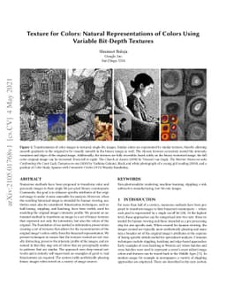 Texture for Colors: Natural Representations of Colors Using Variable
  Bit-Depth Textures