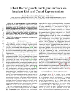 Robust Reconfigurable Intelligent Surfaces via Invariant Risk and Causal
  Representations