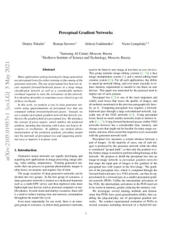 Perceptual Gradient Networks