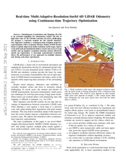 Real-time Multi-Adaptive-Resolution-Surfel 6D LiDAR Odometry using
  Continuous-time Trajectory Optimization
