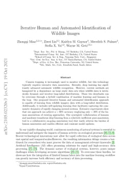 Iterative Human and Automated Identification of Wildlife Images