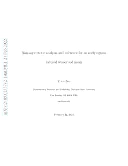 Non-asymptotic analysis and inference for an outlyingness induced
  winsorized mean