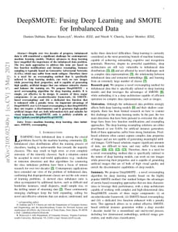 DeepSMOTE: Fusing Deep Learning and SMOTE for Imbalanced Data