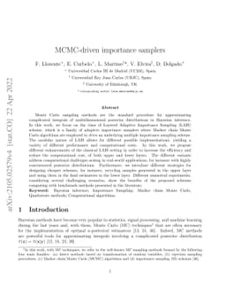 MCMC-driven importance samplers
