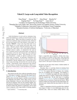 VideoLT: Large-scale Long-tailed Video Recognition