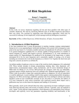 AI Risk Skepticism