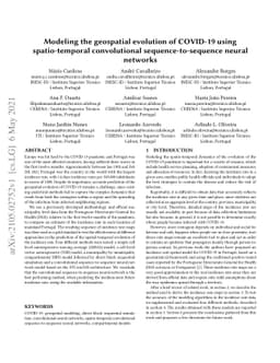 Modeling the geospatial evolution of COVID-19 using spatio-temporal
  convolutional sequence-to-sequence neural networks